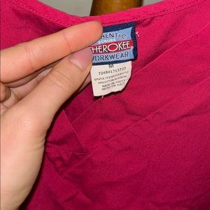 Pink Cherokee scrub top